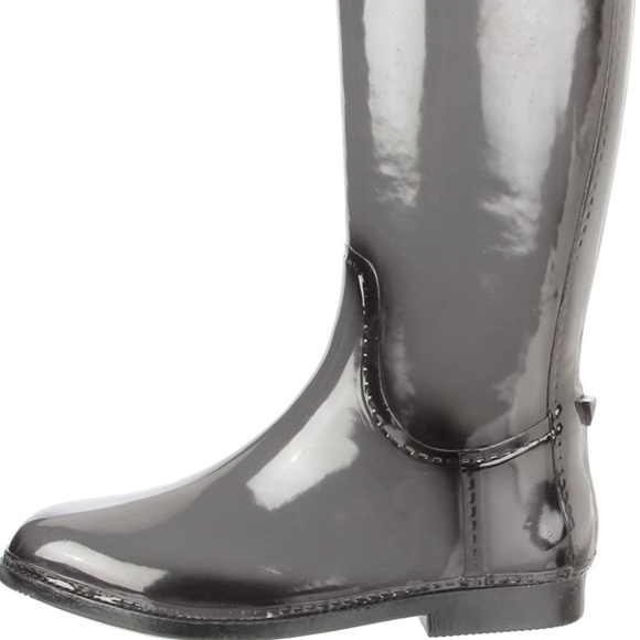 NEW DAV GRAY KNEE HIGH RUBBER RAIN BOOTS SIZE 11 - Picture 7 of 16